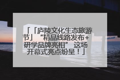 「庐陵文化生态旅游节」“精品线路发布+研学品牌亮相” 这场开幕式亮点纷呈！