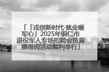 「戎创新时代·就业暖军心」2025年铜仁市退役军人专场招聘会暨直播带岗活动顺利举行