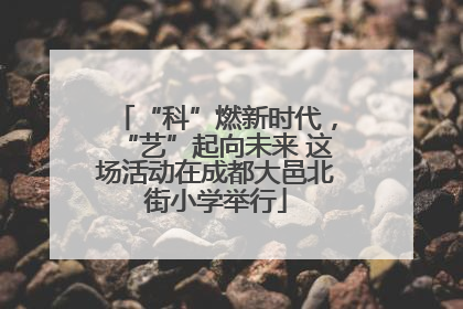 “科”燃新时代，“艺”起向未来 这场活动在成都大邑北街小学举行