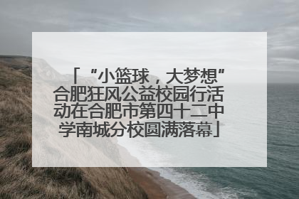 “小篮球，大梦想”合肥狂风公益校园行活动在合肥市第四十二中学南城分校圆满落幕