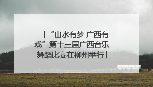 “山水有梦 广西有戏”第十三届广西音乐舞蹈比赛在柳州举行