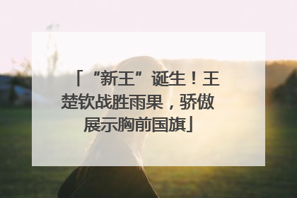 “新王”诞生！王楚钦战胜雨果，骄傲展示胸前国旗
