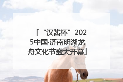 “汉酱杯”2025中国·济南明湖龙舟文化节盛大开幕