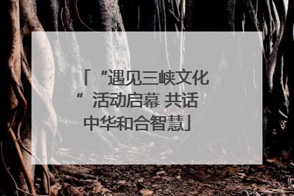 “遇见三峡文化”活动启幕 共话中华和合智慧