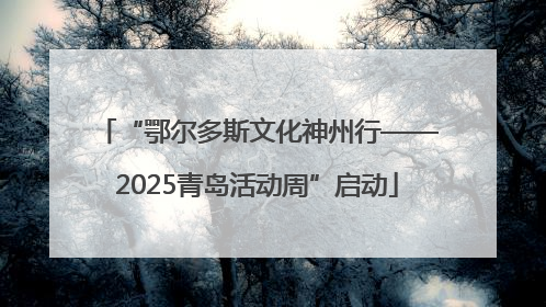 “鄂尔多斯文化神州行——2025青岛活动周”启动