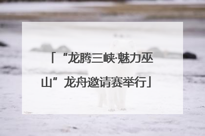 “龙腾三峡·魅力巫山”龙舟邀请赛举行