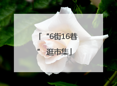 “6街16巷” 逛市集