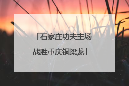 石家庄功夫主场战胜重庆铜梁龙