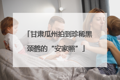甘肃瓜州拍到珍稀黑颈鹤的“安家照”