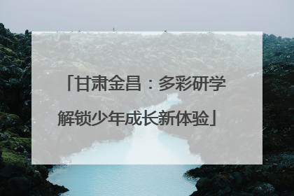 甘肃金昌：多彩研学解锁少年成长新体验