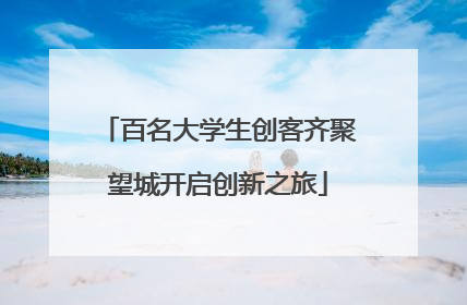 百名大学生创客齐聚望城开启创新之旅