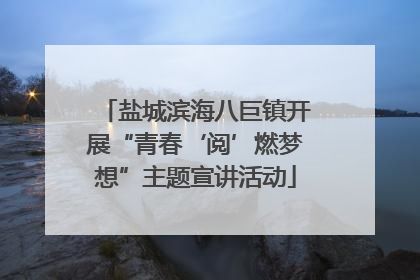 盐城滨海八巨镇开展“青春‘阅’燃梦想”主题宣讲活动
