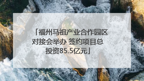 福州马祖产业合作园区对接会举办 签约项目总投资85.5亿元