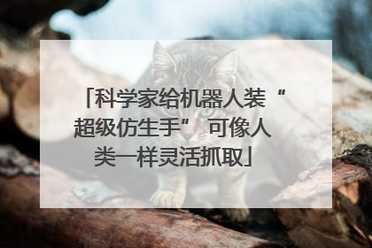 科学家给机器人装“超级仿生手” 可像人类一样灵活抓取