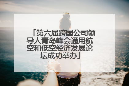第六届跨国公司领导人青岛峰会通用航空和低空经济发展论坛成功举办