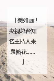 美如画！央视总台知名主持人来泉簪花……