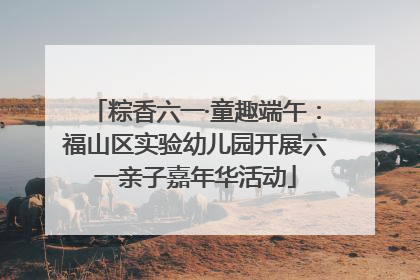 粽香六一·童趣端午：福山区实验幼儿园开展六一亲子嘉年华活动