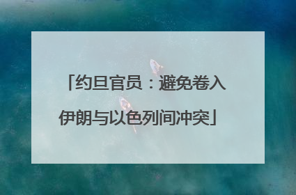 约旦官员：避免卷入伊朗与以色列间冲突