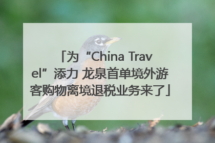 为“China Travel”添力 龙泉首单境外游客购物离境退税业务来了