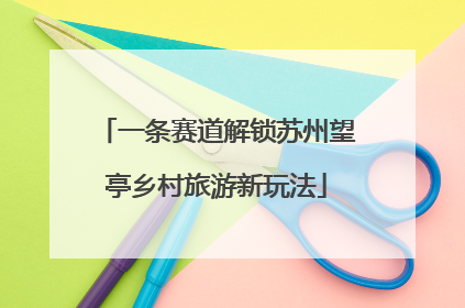 一条赛道解锁苏州望亭乡村旅游新玩法