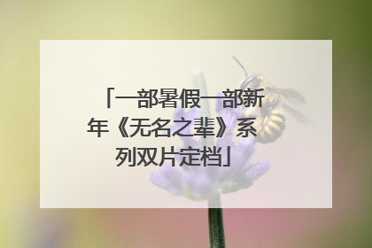 一部暑假一部新年《无名之辈》系列双片定档