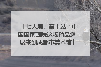 七人展、第十站：中国国家画院这场精品巡展来到成都市美术馆