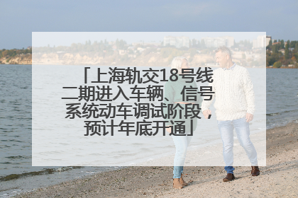 上海轨交18号线二期进入车辆、信号系统动车调试阶段，预计年底开通