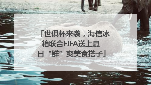 世俱杯来袭，海信冰箱联合FIFA送上夏日“鲜”爽美食搭子