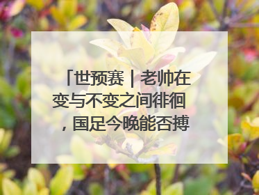世预赛｜老帅在变与不变之间徘徊，国足今晚能否搏出生机？