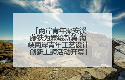两岸青年聚安溪 藤铁为媒绘新篇 海峡两岸青年工艺设计创新主题活动开幕