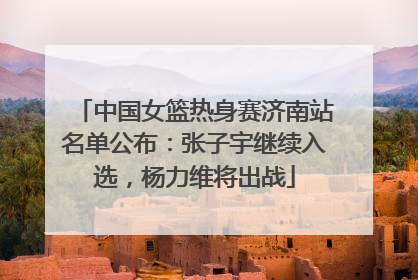 中国女篮热身赛济南站名单公布：张子宇继续入选，杨力维将出战