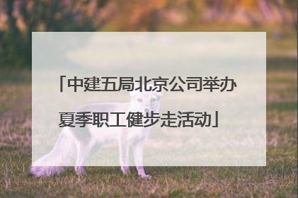 中建五局北京公司举办夏季职工健步走活动