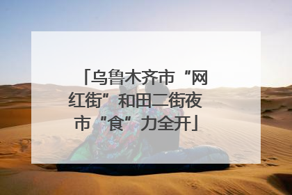 乌鲁木齐市“网红街”和田二街夜市“食”力全开