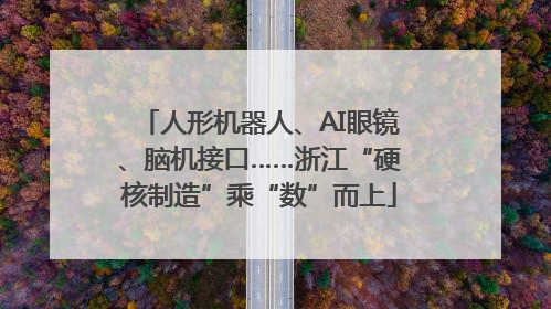 人形机器人、AI眼镜、脑机接口……浙江“硬核制造”乘“数”而上