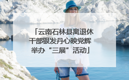 云南石林县离退休干部银发丹心映党辉举办“三展”活动