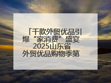 千款外贸优品引爆“家消费”盛宴 2025山东省外贸优品购物季第三期圆满收官