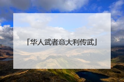 华人武者意大利传武