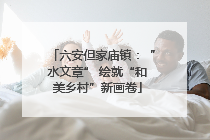 六安但家庙镇：“水文章” 绘就“和美乡村”新画卷