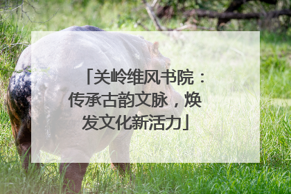 关岭维风书院：传承古韵文脉，焕发文化新活力
