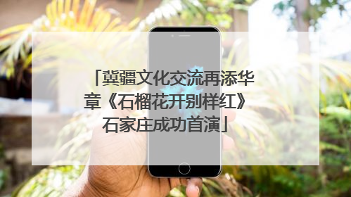 冀疆文化交流再添华章《石榴花开别样红》石家庄成功首演