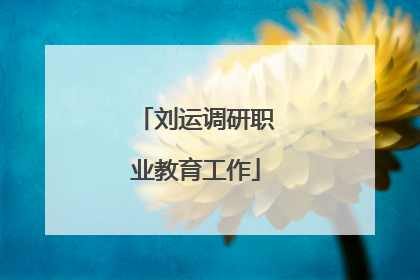 刘运调研职业教育工作