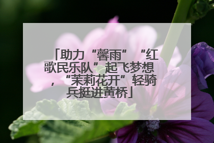助力“馨雨”“红歌民乐队”起飞梦想，“茉莉花开”轻骑兵挺进黄桥