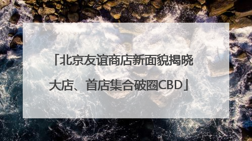 北京友谊商店新面貌揭晓 大店、首店集合破圈CBD