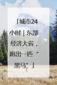 城市24小时｜东部经济大省，跑出一匹“黑马”