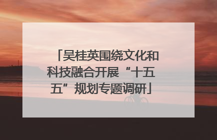吴桂英围绕文化和科技融合开展“十五五”规划专题调研