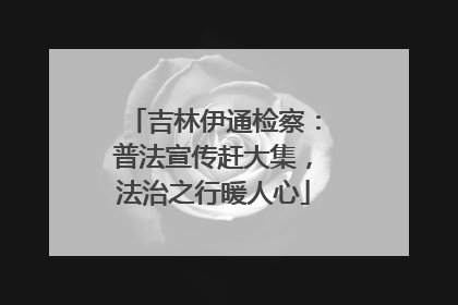 吉林伊通检察：普法宣传赶大集，法治之行暖人心