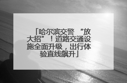 哈尔滨交警 “放大招”！道路交通设施全面升级，出行体验直线飙升