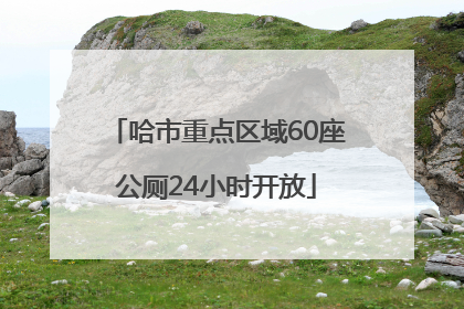 哈市重点区域60座公厕24小时开放