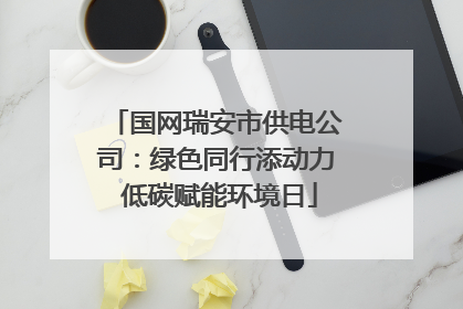 国网瑞安市供电公司：绿色同行添动力 低碳赋能环境日