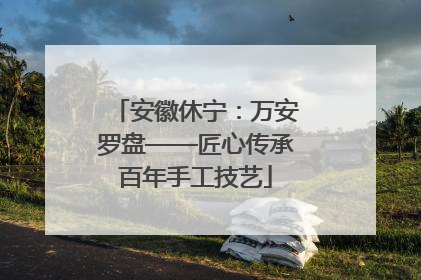 安徽休宁：万安罗盘——匠心传承百年手工技艺
